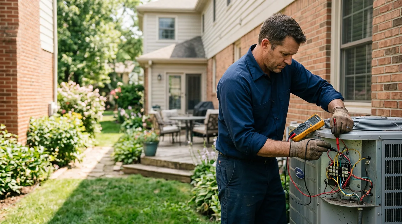 HVAC technician working near Ackley, IA